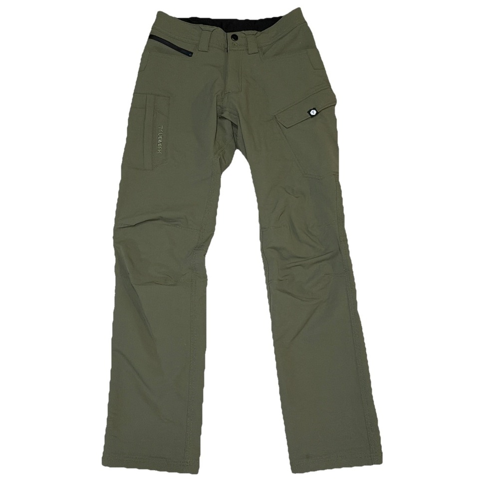 Truewerk Men's 28x32 Green T2  Werkpant Zipped Pockets  Stretch